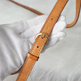 セリーヌ ヴィンテージ マカダム PVC / レザー ミニ ショルダーバッグ ベージュ / キャメル - NEWSED