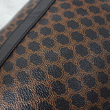 セリーヌ マカダム PVC / レザー トートバッグ 自立型 ブラック / ブラウン - NEWSED