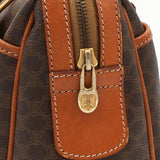 セリーヌ ヴィンテージ マカダム PVC/レザー ミニボストンバッグ ブラウン - NEWSED