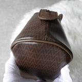 ヴァレンティノ ヴィンテージ PVC / レザー ハンドバッグ ブラウン - NEWSED