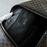 セリーヌ ヴィンテージ マカダム PVC/レザー ボストンバッグ ブラック - NEWSED