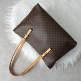 セリーヌ マカダム PVC / レザー トートバッグ ブラウン - NEWSED