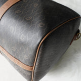 クリスチャン ディオール ヴィンテージ ハニカム柄 PVC ボストンバッグ ハンドバッグ ブラウン系 - NEWSED