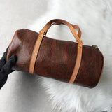 エトロ ペイズリー PVC ミニドラムバッグ ハンドバッグ ボルドー - NEWSED