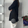 Fendi Pecan PVC/Leather 1925 Stamp Round Shoulder Bag Pochette Black/Khaki