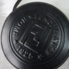Fendi Pecan PVC/Leather 1925 Stamp Round Shoulder Bag Pochette Black/Khaki