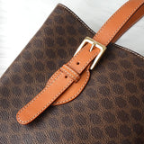 セリーヌ マカダム PVC レザー トートバッグ ブラウン - NEWSED