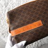 Celine Macadam PVC/Leather Second Bag Pouch Brown