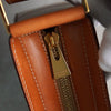 Celine Vintage Macadam PVC/Leather One Shoulder Bag Brown Deadstock