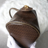 ヴァレンティノ ヴィンテージ PVC / レザー ハンドバッグ ブラウン - NEWSED