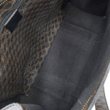 セリーヌ マカダム PVC/レザー トートバッグ ブラック/ブラウン - NEWSED