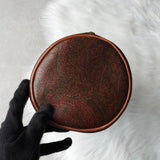 エトロ ペイズリー PVC ミニドラムバッグ ハンドバッグ ボルドー - NEWSED