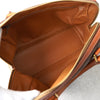 Celine Vintage Macadam PVC/Leather Mini Boston Bag Handbag Brown