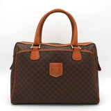 セリーヌ ヴィンテージ マカダム PVC/レザー ミニボストンバッグ ブラウン - NEWSED