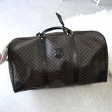 セリーヌ マカダム PVC / レザー ボストンバッグ ブラック - NEWSED