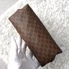 Celine Macadam PVC/Leather Second Bag Pouch Brown