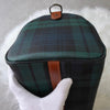 Polo Ralph Lauren Check PVC/Leather Mini Boston Bag in Green/Brown