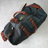 ラルフローレン チェック柄 PVC レザー ボストンバッグ グリーン - NEWSED