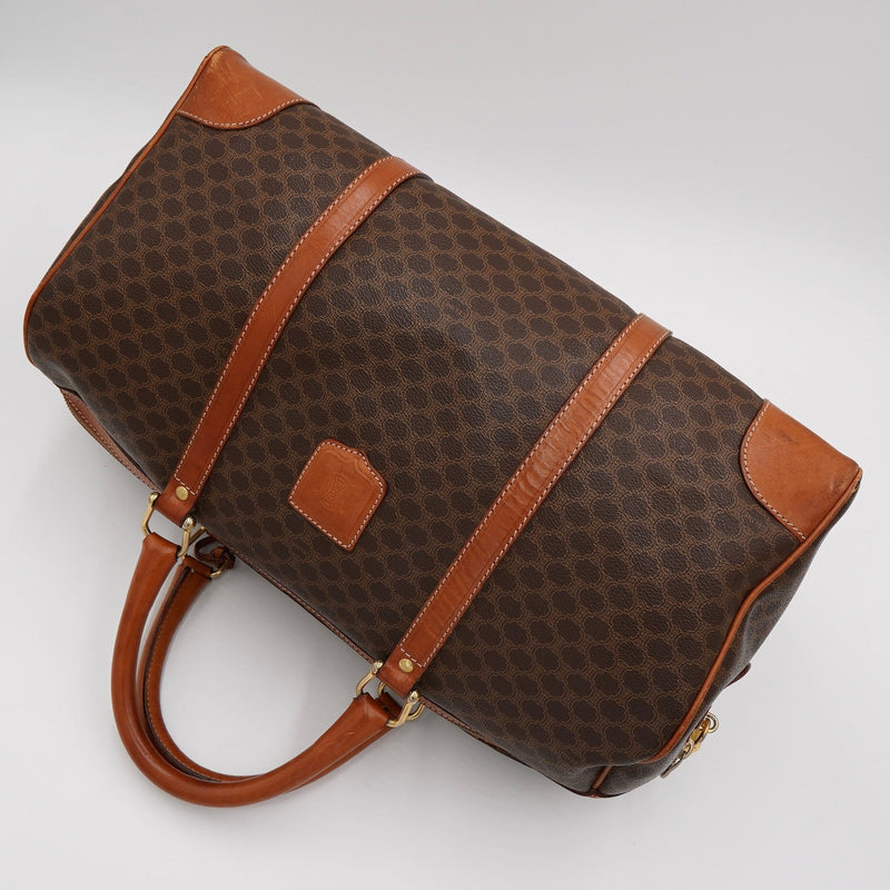 南京錠付き】 CELINEセリーヌ PVCレザーマカダム ボストンバッグ