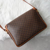 Celine Macadam PVC/Leather Shoulder Bag, Brown