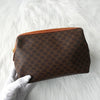 Celine Macadam PVC/皮革手拿包 棕色