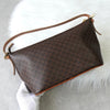 Celine Macadam PVC/皮革单肩包迷你包棕色