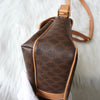 Celine Macadam Gancini PVC Shoulder Bag in Brown