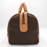 セリーヌ ヴィンテージ マカダム PVC/レザー ボストンバッグ ブラウン - NEWSED