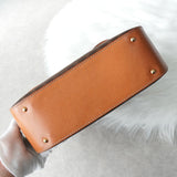 セリーヌ マカダム PVC / レザー 2way ハンドバッグ ショルダーバッグ ブラウン - NEWSED