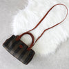 Fendi Pecan PVC/Leather 2way Handbag Shoulder Bag Khaki