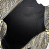 フェンディ ズッカ柄 PVC/レザー 2way ボストンバッグ ショルダーバッグ ブラウン - NEWSED