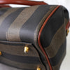 Fendi Pecan PVC/Leather 2way Handbag Shoulder Bag Khaki