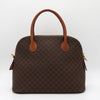 Celine Vintage Macadam PVC/Leather 2way Shoulder Bag Handbag Freestanding Brown