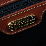 フェンディ ペカン PVC / レザー 2way ハンドバッグ ショルダーバッグ カーキ - NEWSED