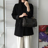 Celine Macadam PVC 两用迷你波士顿包 单肩包 黑色