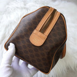 セリーヌ マカダム PVC 2way ミニボストンバッグ ショルダーバッグ ハンドバッグ ブラウン - NEWSED