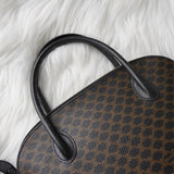 セリーヌ ボリード型 マカダム PVC 2way ハンドバッグ ショルダーバッグ 自立型 ブラック - NEWSED