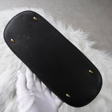 セリーヌ ボリード型 マカダム PVC 2way ハンドバッグ ショルダーバッグ 自立型 ブラック - NEWSED