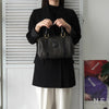 Celine Macadam PVC 两用迷你波士顿包 单肩包 黑色