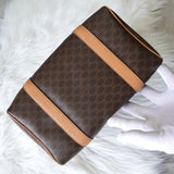 セリーヌ マカダム PVC 2way ミニボストンバッグ ショルダーバッグ ハンドバッグ ブラウン - NEWSED