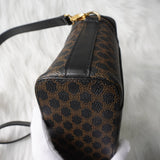 セリーヌ マカダム PVC / レザー 2way バニティバッグ ハンドバッグ ショルダーバッグ ミニバッグ ブラウン / ブラック - NEWSED