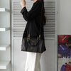 Celine Macadam PVC 两用迷你波士顿包 单肩包 黑色
