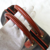 フェンディ ペカン PVC / レザー 2way ハンドバッグ ショルダーバッグ カーキ - NEWSED