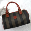 Fendi Pecan PVC/Leather 2way Handbag Shoulder Bag Khaki