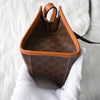Celine Macadam PVC/皮革迷你两用包 棕色