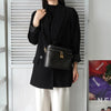 Celine Macadam PVC 两用化妆包 单肩包 黑色