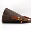 Celine Vintage Macadam PVC/Leather 2way Shoulder Bag Handbag Freestanding Brown