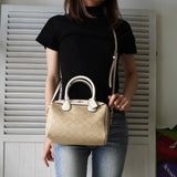 コーチ シグネチャー PVC 2way ハンドバッグ ショルダーバッグ ベージュ F32203 - NEWSED