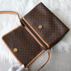 Celine Macadam Gancini PVC Shoulder Bag in Brown