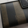 Fendi Pecan PVC Leather Long Wallet Bi-fold Wallet Brown/Black